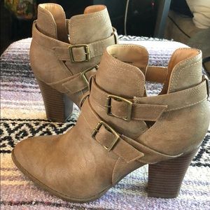 Beige Booties